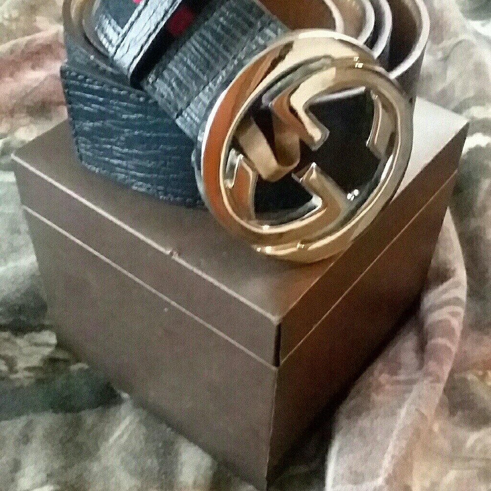 Authentic Gucci watch and belt